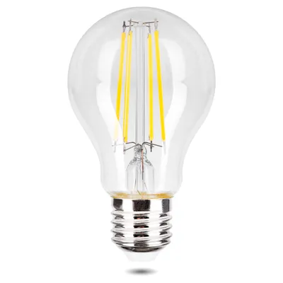 A clear, studio shot of an LED light bulb against a white background.
