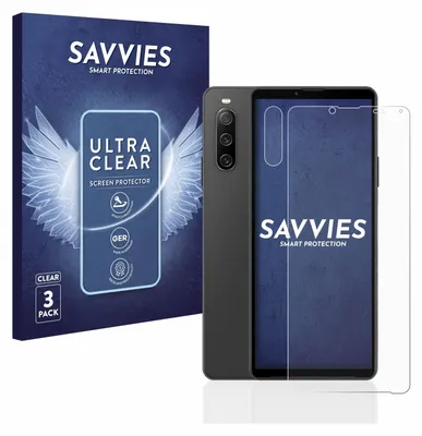 Produktbild von 6x Für Sony Xperia 10 IV (Display+Kamera) Schutzfolie Savvies Displayschutz Display Schutz Folie Klar Transparent