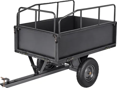 Obrázok produktu pre Záhradný príves, robustná oceľová konštrukcia, nosnosť 272 kg, 17 kubických stôp