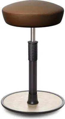 Produktbild von Sitz- Stehhocker Free Tall Hutsitz Boxmark Leder Braun schwarz /cremeweiß.