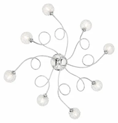 Image de Chivasso - Applique, Argent, Structure en Verre