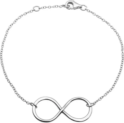 Produktbild von Hochwertiges Silberarmband mit Unendlichkeitszeichen SB0162