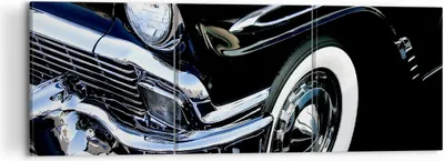 Produktbild von Bild auf Leinwand - Leinwandbild - Auto Chrom Kuba - 120x40cm - Wand Bild - Wanddeko - Wandbilder - Leinwanddruck - Bilder - Kunstdruck - Wanddekoration - Leinwand bilder - Wandkunst - CA120x40-1451