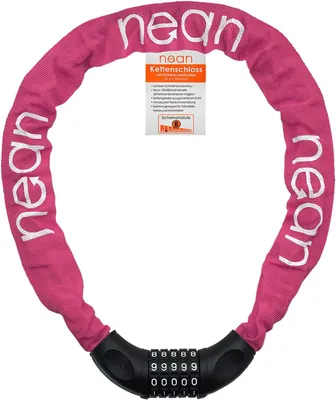 Imagen del producto de Candado de cadena con código numérico - 6 mm x 90 cm - Acero templado
