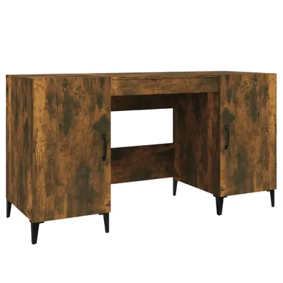 Obrázok produktu pre vidaXL Písací stôl údený dub 140x50x75 cm odvodený výrobok z dreva