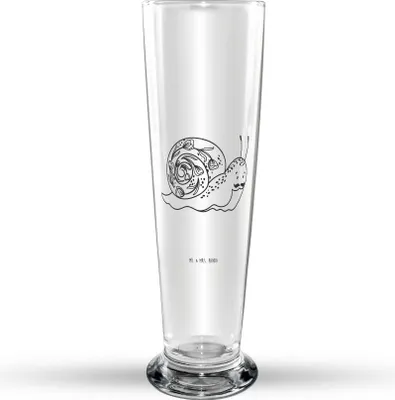 Produktbild von Mr. & Mrs. Panda Trinkglas Schnecke Sir - Transparent - Geschenk, Schnecken, Bier Glas, Lustige Sprüche, Lebenszeit, Bierglas, Weisheit, Bierbecher, Glasbierglas