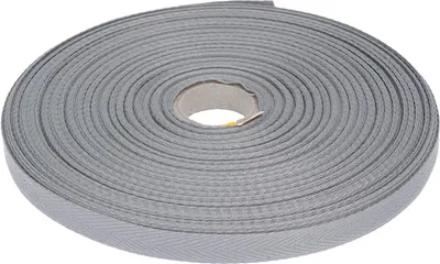 Produktbild von Ariadna Schrägband Jodełka 10mm Baumwolle 50m Grau