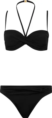 Produktbild von LASCANA Bügel-Bandeau-Bikini schwarz Größe 36 Cup D