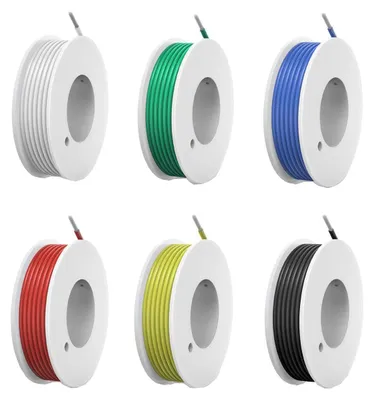 Obrázek produktu pro 0,08 mm² Elektrická kabeláž, flexibilní silikonový kabel, 28 AWG elektronická kabeláž