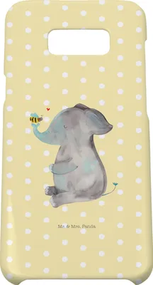 Produktbild von Mr. & Mrs. Panda Samsung Galaxy S8 plus Handyhülle  Elefant Biene - Gelb Pastell - Geschenk, Cover, Handy Case, Liebesspruch, Lustige Sprüche, Hochzeitsgeschenk, Liebe
