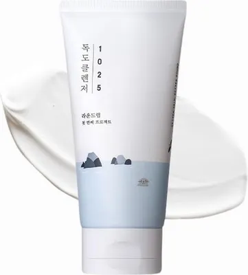 Produktbild von Round Lab 1025 Dokdo Cleanser 150ml – Sanfter Reinigungsschaum mit mineralischem Tiefseewasser aus Ulleung-do, für empfindliche & trockene Haut