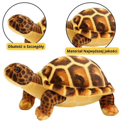 Produktbild von Lean Plüsch-Schildkröte Kuscheltier Maskottchen Braun 25Cm