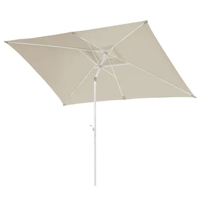 Produktbild von SVITA Sonnenschirm 3x2m Balkonschirm rechteckig mit Sonnenschutz Matt Beige