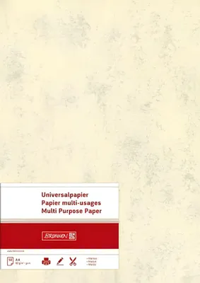 Produktbild von BRUNNEN Universalpapier A4 Marmor chamois 25 Blatt 105141211