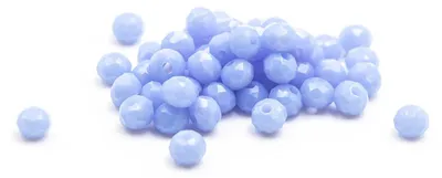Produktbild von Vintageparts Glasschliffperle Rondell fliederblau 3 x 2 mm, 50 Stück