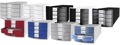 Produktbild von HAN Schubladenbox Impuls DINA4 sw schwarz