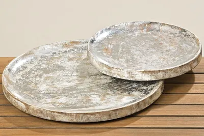 Produktbild von Boltze Gruppe Cynti Deko-Teller Mango weiss 30 cm