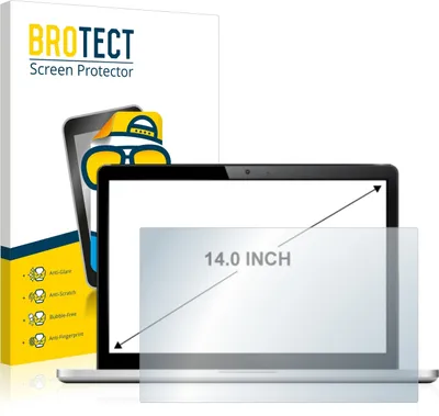 Produktbild von BROTECT Schutzfolie für Notebooks mit 35.6 cm (14 Zoll) Displays 305 x 185 mm Displayschutz Displayschutzfolie Folie Matt Entspiegelungsfolie