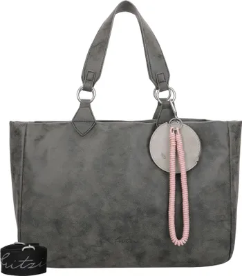 Produktbild von Fritzi aus Preußen Schultertasche Umhängetasche Izzy Vintage Shoulder Bag Black Idol dunkelgrau