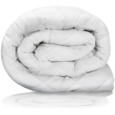 Produktbild von Feluna Ganzjahres-Decke 200x200 cm, 100% Kamelhaar-Füllung & Baumwolle, Premium Steppdecke für Allergiker, Winter & Sommer Bettdecke
