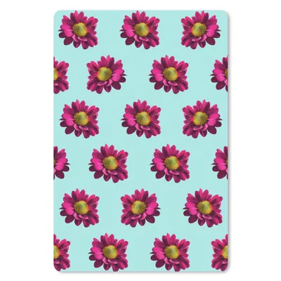 Produktbild von MuchoWow® Mauspad Mousepad Blumen - Lila - Muster 40x60 cm - Mousepads - Maus Mat - Pad - Mausunterlage - Schreibtisch Accesoire