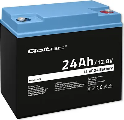 Obrázok produktu pre Qoltec LiFePO4 battery 12.8V, 24Ah, 307.2Wh,BM