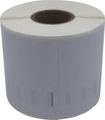 Produktbild von DULA Etiketten - Kompatibel mit Dymo Compatible labels - Weiß - 99015 - S0722440 - Grote multifunctionele etiketten - 1 rol - 54 x 70 mm - 320 labels per rol