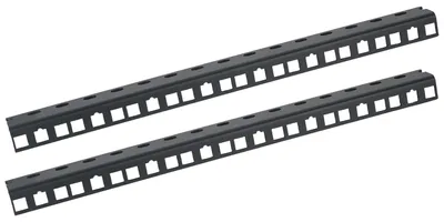 Rackschiene für 10 Zoll Serverschränke mit 8 Höheneinheiten von HMF in Schwarz