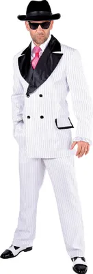 Produktbild von M217206-L weiß Herren Gangster-Mafia-Ganoven Kostüm Gr.L
