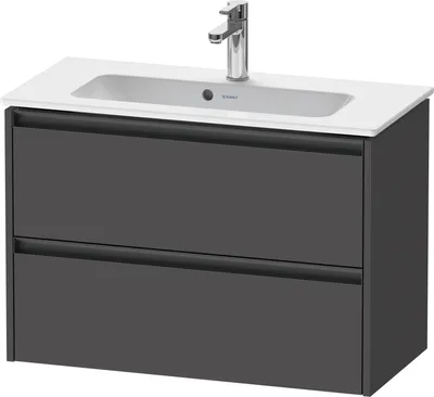 Zdjęcie produktu dla Duravit Ketho.2 - Szafka pod umywalkę 549x810x390 mm, 2 szuflady, grafit mat K252560490000
