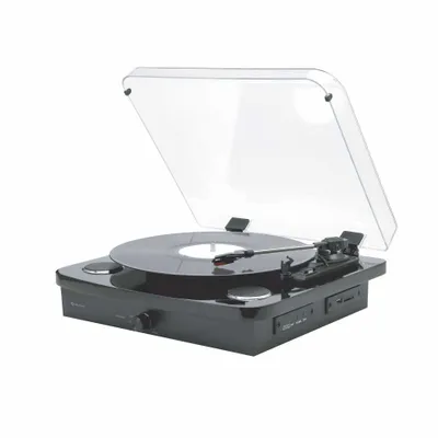 Immagine prodotto di Denver VPL-230B Giradischi retrò con doppio Bluetooth, ingresso USB/SD e altoparlanti integrati