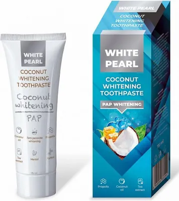 Produktbild von White Pearl PAP Kokosnuss Whitening Zahnpasta