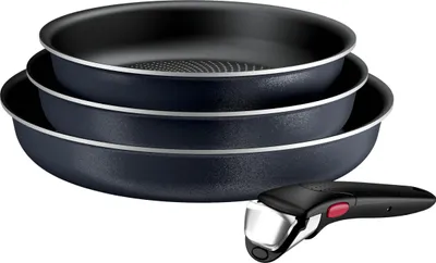 Produktbild von Tefal Ingenio Enjoy Pfannen-Set: 3-teilig, induktionsgeeignet & platzsparend