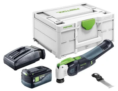 Produktbild von Festool OSC 18 E-Basic Akku Oszillierer 18 V Starlock Max Brushless + 1x Akku 5,0 Ah + Ladegerät + Systainer