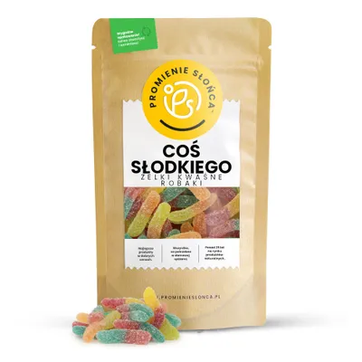 Zdjęcie produktu dla Coś Słodkiego: Żelki Kwaśne Robaki 250 g