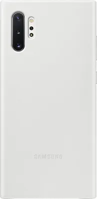 A white Samsung phone case is shown from the back.
