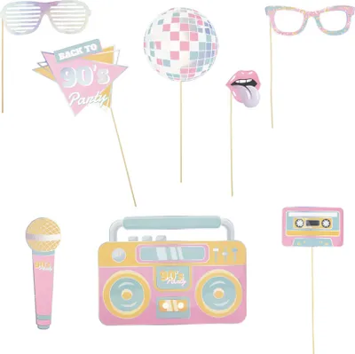 Immagine prodotto di 8 Accessori per photobooth anni '90 -