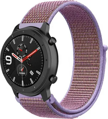 Produktbild von Strap-it Xiaomi Amazfit GTR Nylonarmband (Flieder)