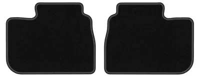 Image de Tapis arrière en moquette pour Alfa Romeo 156 2000-2006 (berline/break) – 2 pièces, noirs, sur mesure – Wielganizator LUX
