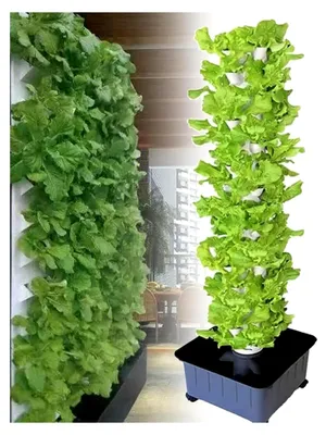 Produktbild von Hydrokulturturm, Hydrokultur-Pflanzsystem, Gewächshaus-Hydrokultur-Pflanzsystem, vertikaler Hydrokulturturm (45 Löcher)