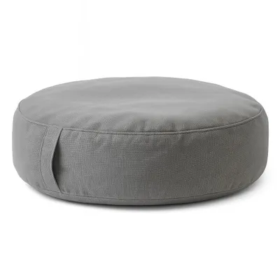 Obrázek produktu pro Nafukovací puf Ø 60 × 20 cm - Šedý - Nosnost 100 kg - Ultralehký (500 g) - Pro interiér, terasu a zahradu