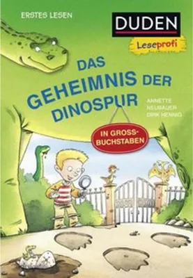 Obrázek produktu pro Duden Leseprofi - GROSSBUCHSTABEN: DAS GEHEIMNIS DER DINOSPUR, Erstes Lesen