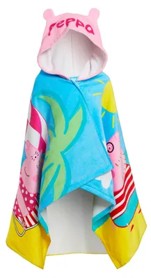 Immagine prodotto di Poncho da bagno per bambine - 100% cotone - Rosa