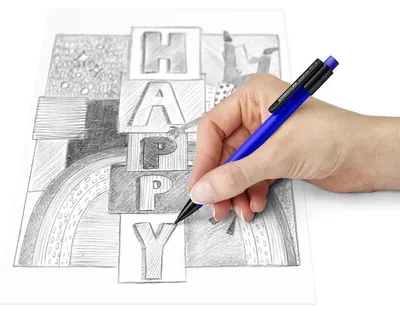 Image de Porte-mines automatique avec gomme 0.5 mm Graphite bleu Staedtler