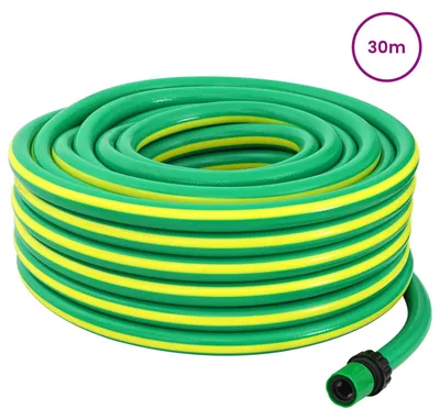 Immagine prodotto di Tubo da giardino vidaXL a 5 strati, verde e giallo, 12 mm, 30 m, in PVC