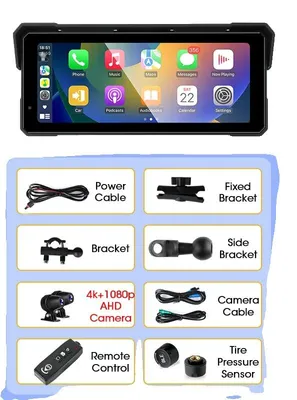 Productafbeelding van Motortouchscreen, GPS-navigatie, Bluetooth-connectiviteit, 8,1-inch DVR/TMPS-controller