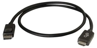 Image de Câble DisplayPort vers HDMI, 3 mètres - Adaptateur DP vers HDMI - Mâle/Mâle - Câble DisplayPort - DisplayPort (M) vers HDMI (M) - 3,048 mètres - Noir