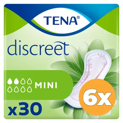 Productafbeelding van 6x Tena Lady discreet mini (30 stuks)