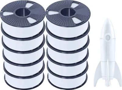 Obrázek produktu pro PLA+ filament, vysokorychlostní tisk, kompatibilní s většinou 3D tiskáren, bílý