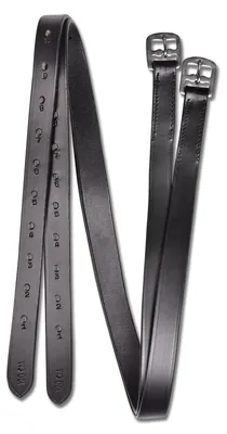 Produktbild von Waldhausen Steigbügelriemen Star Lederriemen Schwarz 130 cm